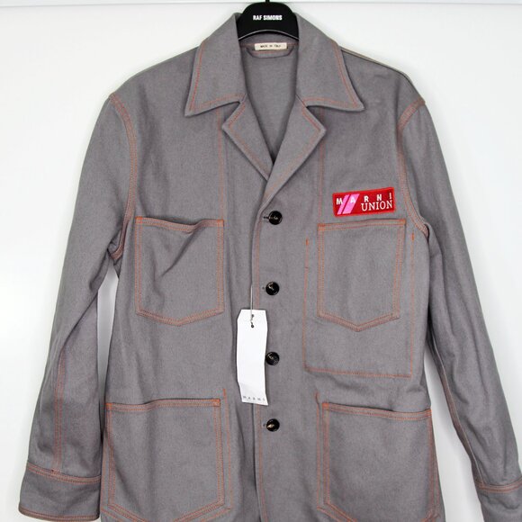 SS19 MARNI x UNION COTTON DRILL CHORE COAT JACKET - Picture 1 of 8